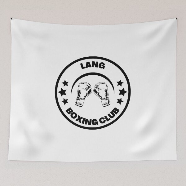 Item preview, Lang Boxing Club 1980s influenced design designed and sold by RetroDesignsNW.