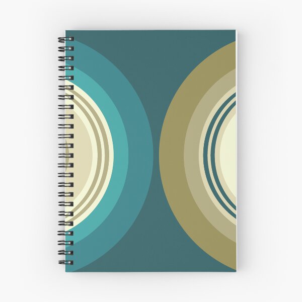Item preview, Colorful double semicircles in retro style designed and sold by BattaAnastasia.