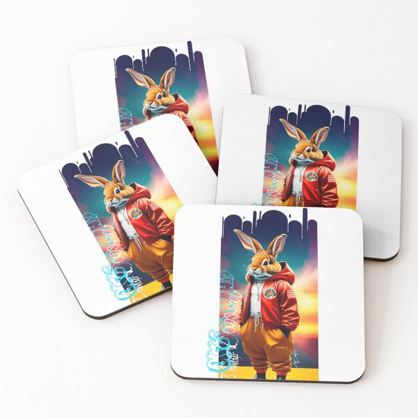 Item preview, rabbit hiphop style designed and sold by Save Amazon Art.