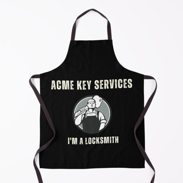 Item preview, Acme Key Services Locksmith 1980s influenced design designed and sold by RetroDesignsNW.