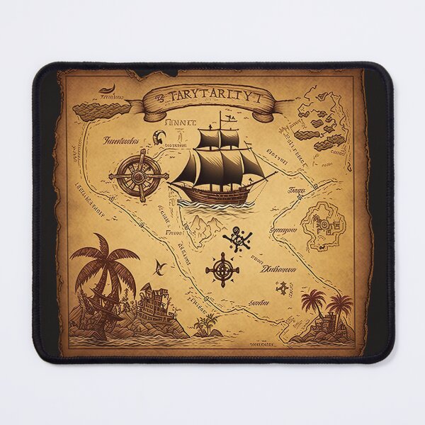 Item preview, Map of the pirate treasure designed and sold by VAXANA.