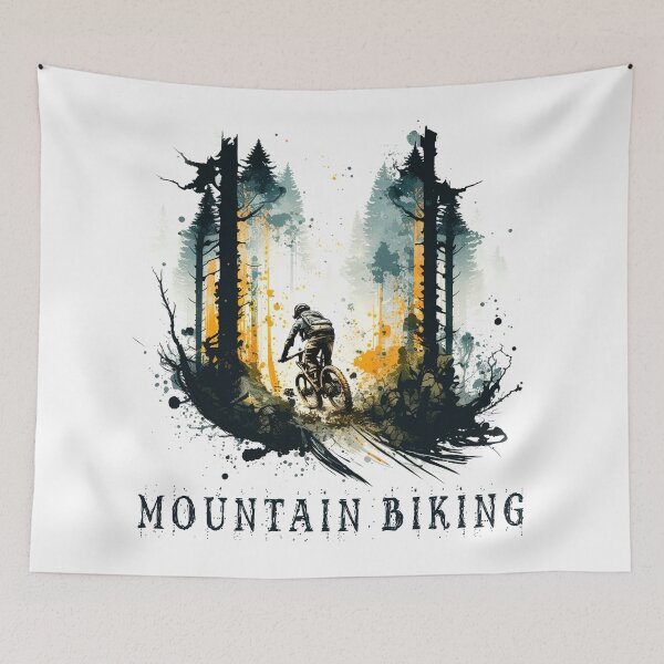 Item preview, Mountain Biking Through The Woods designed and sold by StevenWhip.