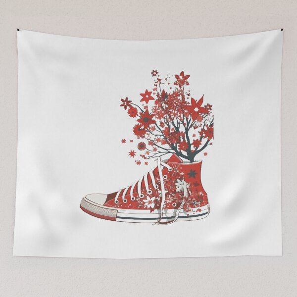 Item preview, Red All Star Shoes Flowers designed and sold by pedrogag.