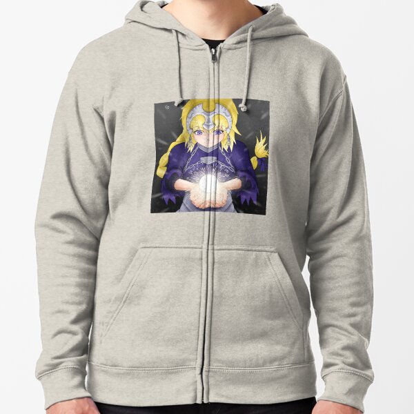 Fate Apocrypha Jeanne d'arc light sphere Zipped Hoodie