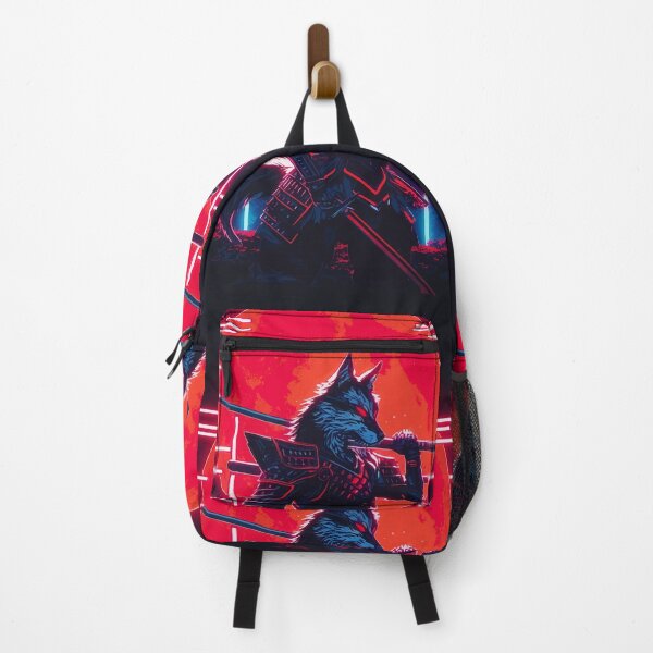 Item preview, Japanese Wolf Samurai cartoon designed and sold by Visual-wallart.