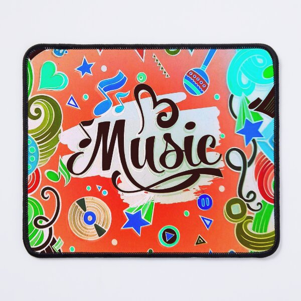 Item preview, Music colorful design pink, black blue green designed and sold by Vesna7791.
