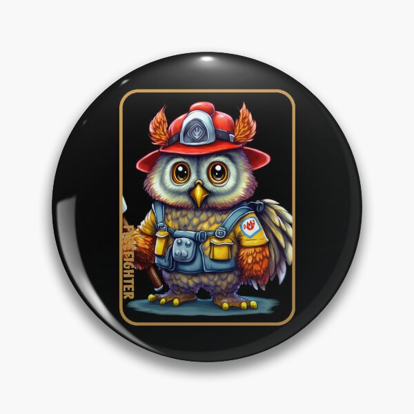Item preview, Firefighter, owl lover designed and sold by HarriPaloma.