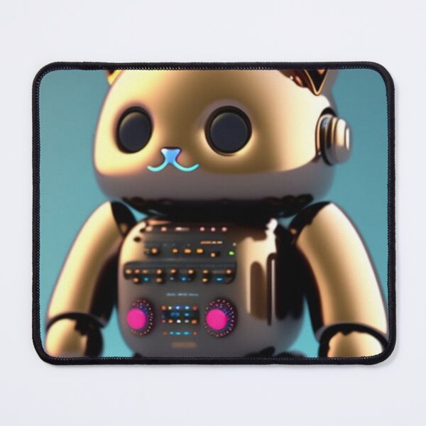 Item preview, Cat NFT robot art designed and sold by CyberArtsy.