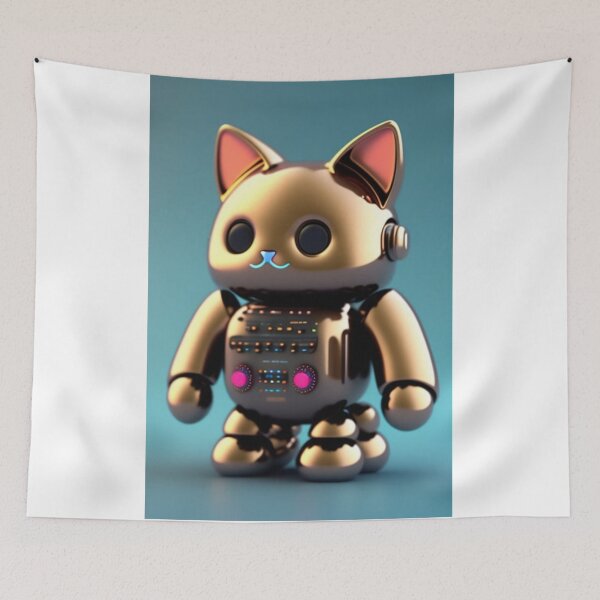 Item preview, Cat NFT robot art designed and sold by CyberArtsy.