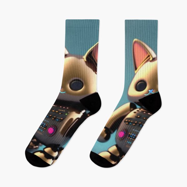 Item preview, Cat NFT robot art designed and sold by CyberArtsy.