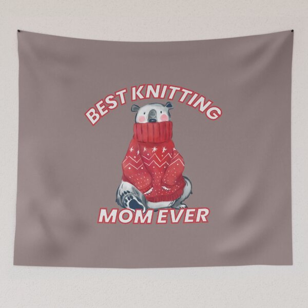 Item preview, BEST KNITTING MOM EVER , BEST MOM EVER  designed and sold by hijasminflower.