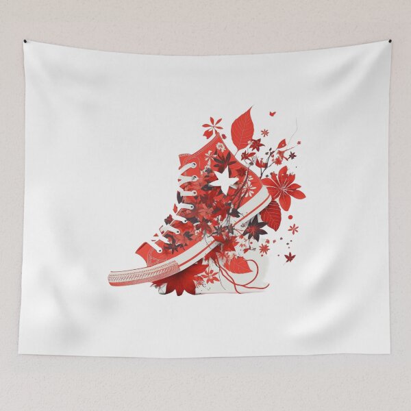 Item preview, Red All Star Shoes Flowers designed and sold by pedrogag.