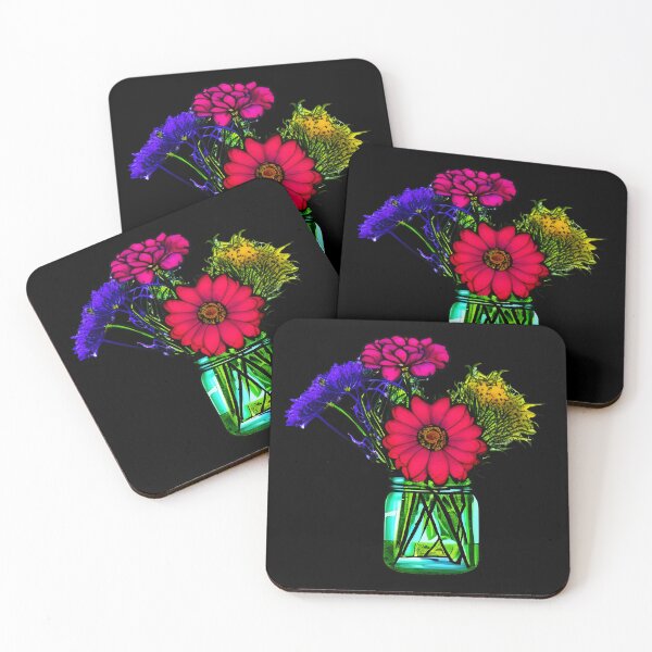 Item preview, Flowers in Mason Jar artwork designed and sold by gramizzia.