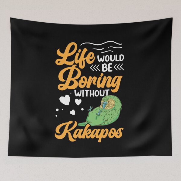 Item preview, Boring without a Kakapo New Zealand parrot designed and sold by madgrfx.