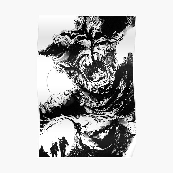 Trapped in Black and White Poster