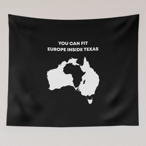 Item preview, EUROPE INSIDE TEXAS | geography merch designed and sold by flaglandia.