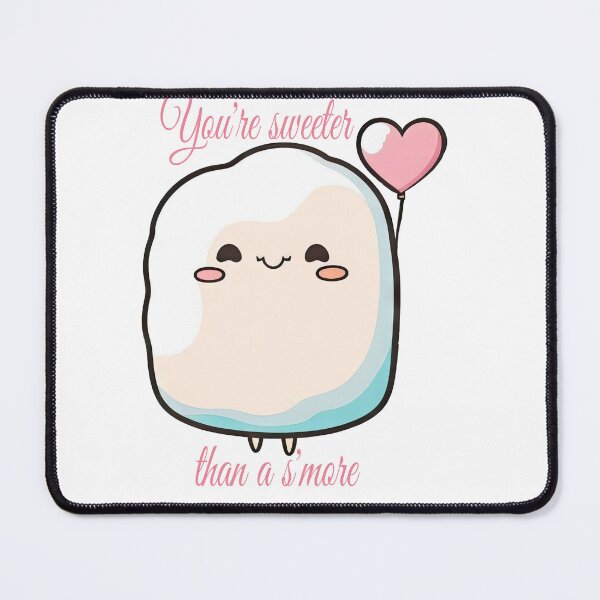 Item preview, Adorable Marshmallow with Heart | Cute Camping Treat Decal designed and sold by francodelgrando.