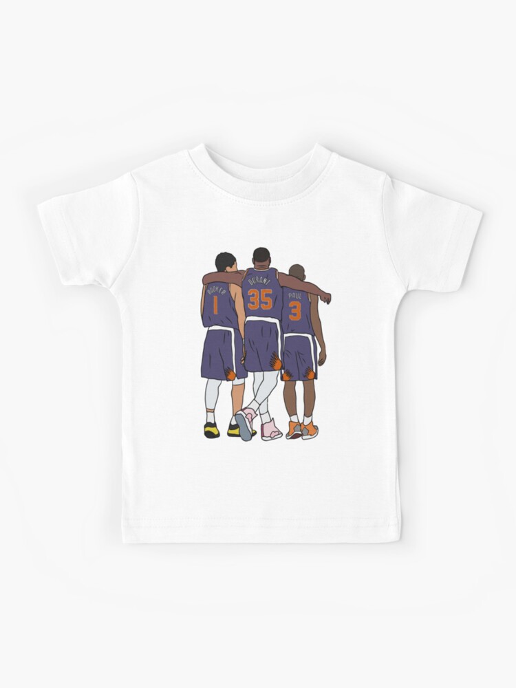 Kevin Durant Suns Vintage Shirt, Durant Cp3 And Devin Booker