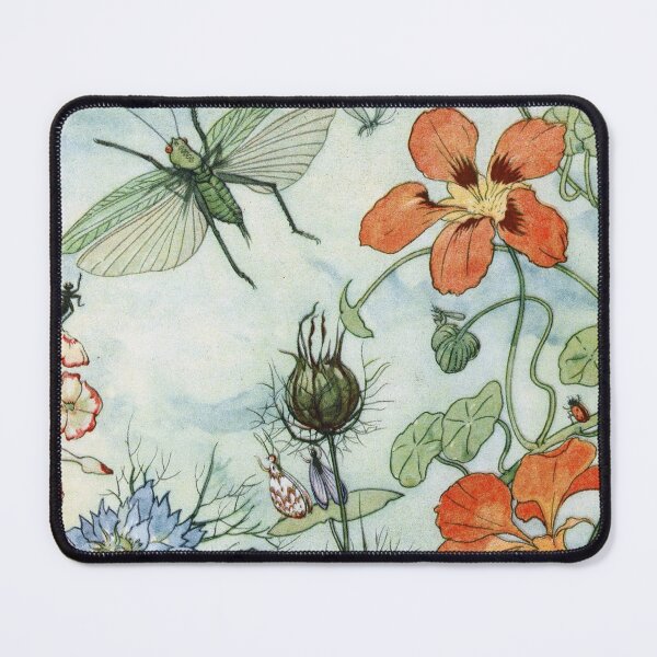 Item preview, Spring Garden with Grasshopper and Friends designed and sold by Deannaboh.