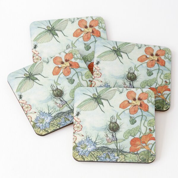 Item preview, Spring Garden with Grasshopper and Friends designed and sold by Deannaboh.