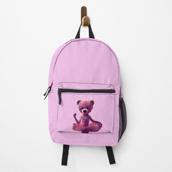 Item preview, Ballet dancer plush teddy bear in pink tutu (cutout for sticker) designed and sold by EmeraldeaArt.