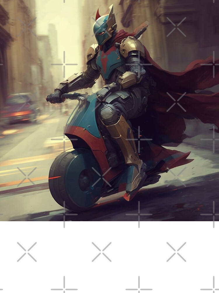 SuperHero Rides a Super Scooter