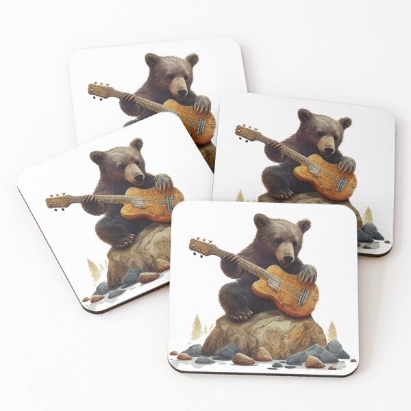 Item preview, A Bear Playing a Guitar designed and sold by blakfrog.