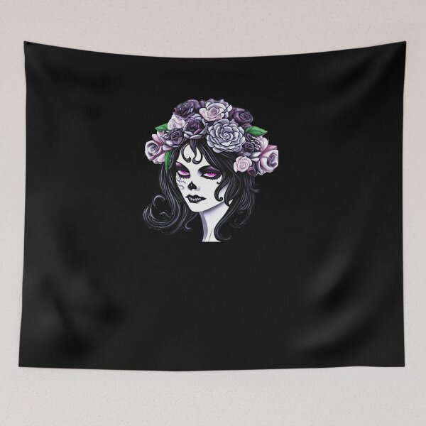 Item preview, Mictecacihuatl - Dia de Muertos - Rose designed and sold by ElLocoMus.