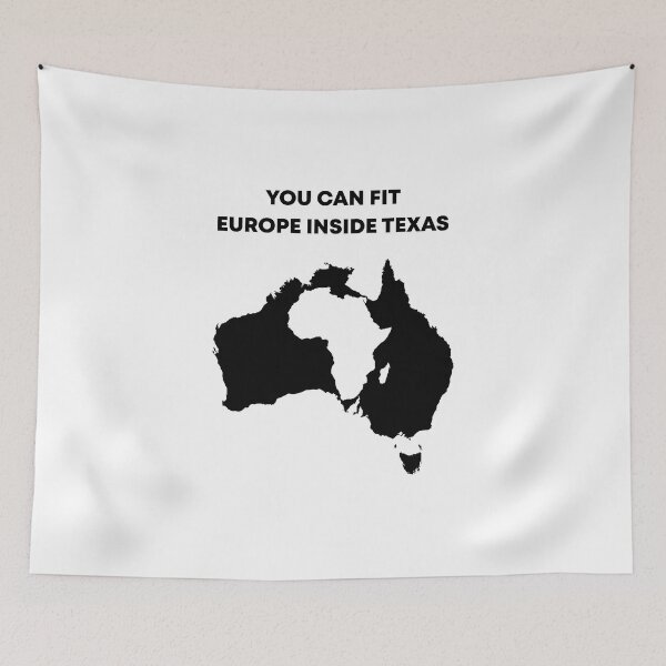 Item preview, EUROPE INSIDE TEXAS | geography merch designed and sold by flaglandia.
