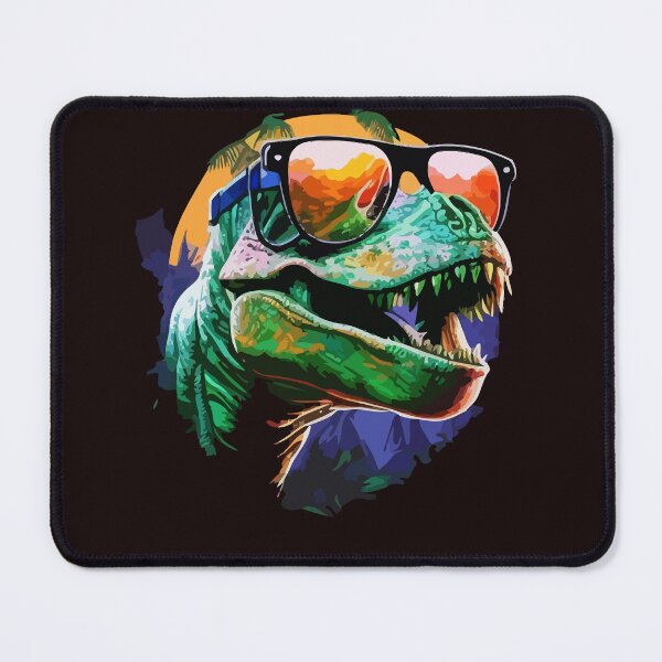 Item preview, dinosaur wearing glassas designed and sold by Stoxnet.