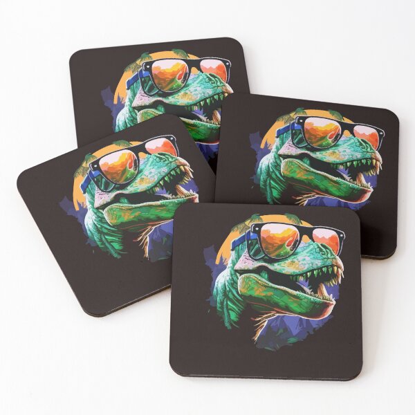 Item preview, dinosaur wearing glassas designed and sold by Stoxnet.