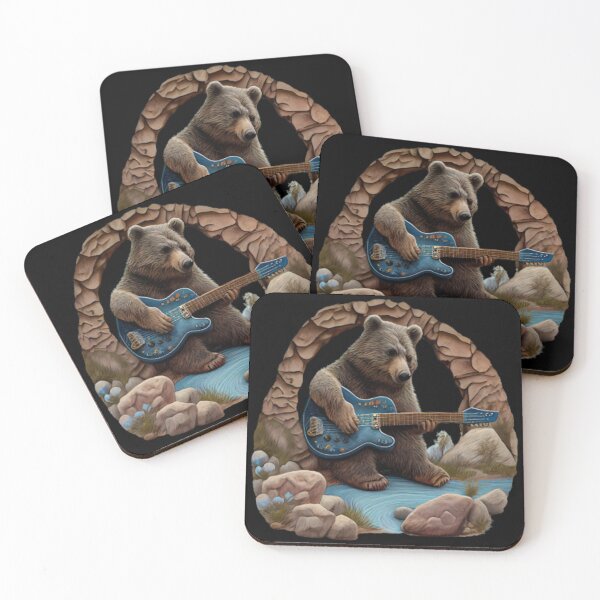 Item preview,  A Bear Playing a Guitar designed and sold by blakfrog.