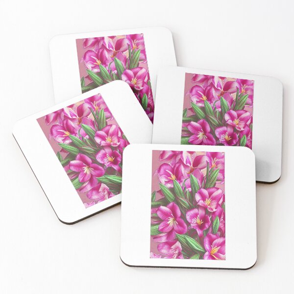 Item preview, Alstroemeria flower artwork designed and sold by GroovyDino.