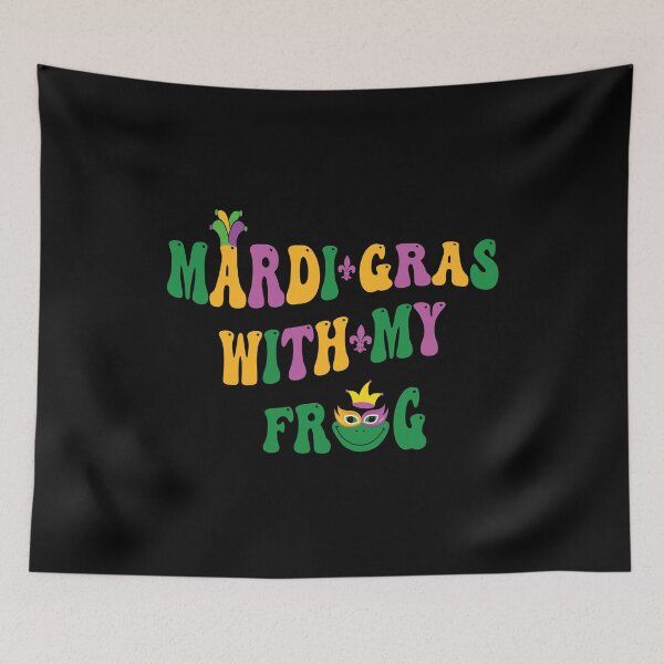 Item preview, Mardi Gras With My Frog  designed and sold by Salahboulehoual.