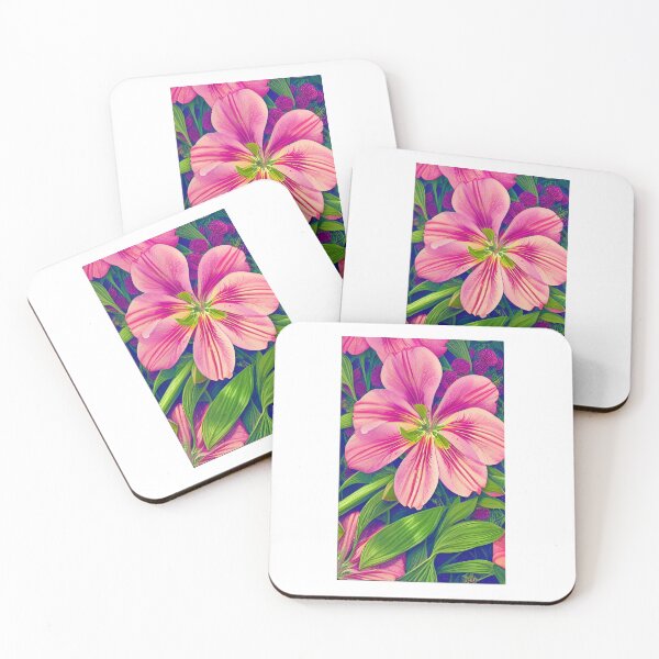 Item preview, Alstroemeria flower artwork designed and sold by GroovyDino.
