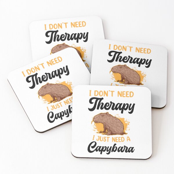 Item preview, Capybara is my therapy capybara designed and sold by madgrfx.