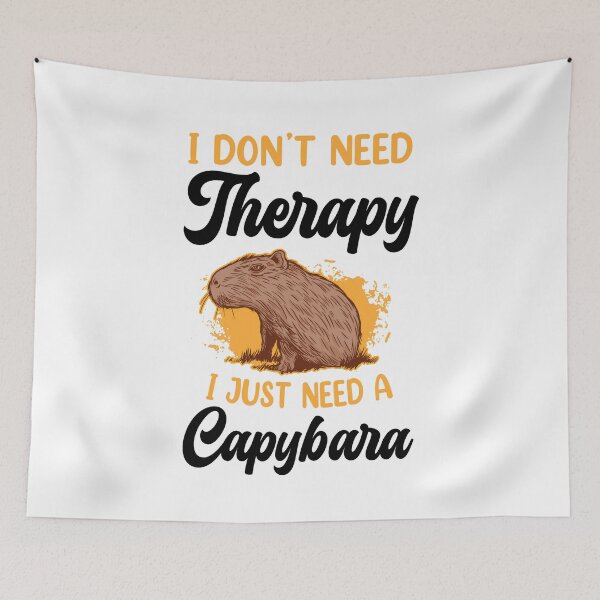Item preview, Capybara is my therapy capybara designed and sold by madgrfx.