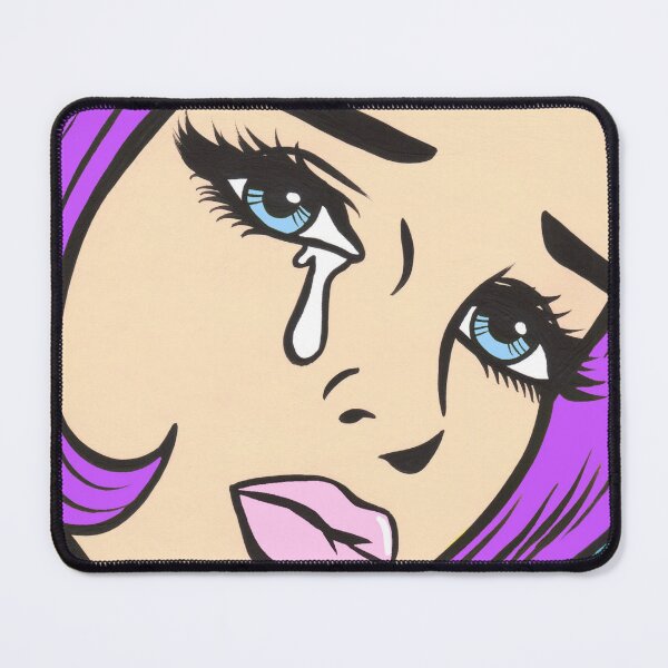 Item preview, Purple Bangs Crying Comic Girl designed and sold by turddemon.