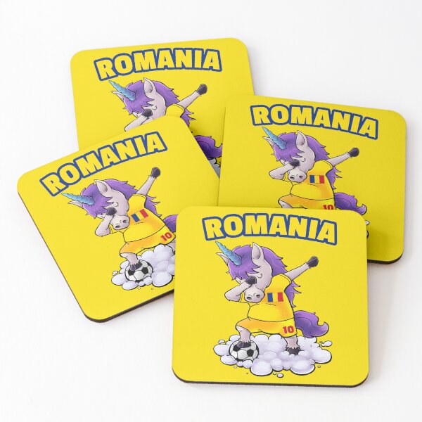 Item preview, Dabbing Soccer Unicorn Funny Romania Soccer Kids - Romanian Football designed and sold by NUMAcreations.