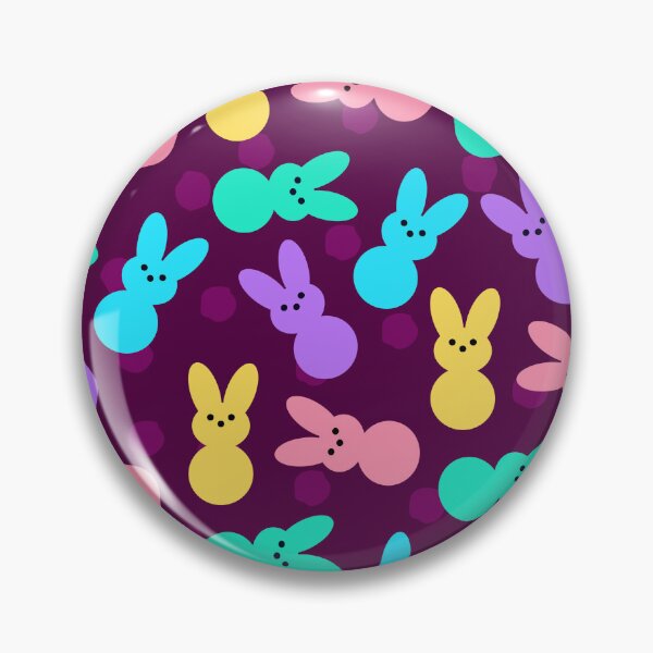 Item preview, Easter Bunny Peeps Print on Burgundy designed and sold by PinHookPrincess.