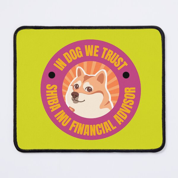 Item preview, Shiba Inu Financial Advisor - In Dog We Trust designed and sold by GallypantsArt.
