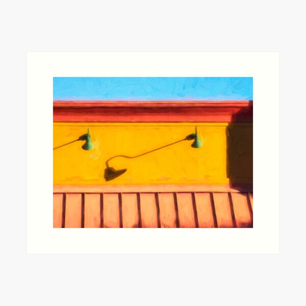 Aperçu de l'œuvre Bâtiment coloré abstrait Popeyes X100 créée et vendue par RichFrancoCars.