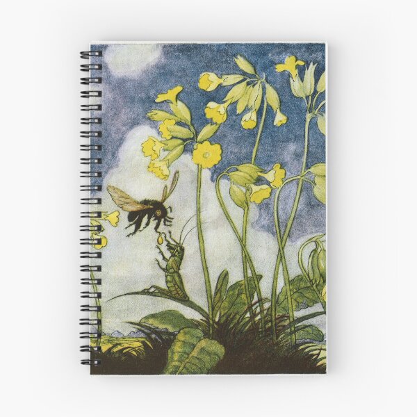 Item preview, Bee and Grasshopper Friends in the Spring Flower Garden designed and sold by Deannaboh.