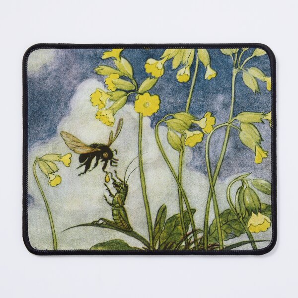 Item preview, Bee and Grasshopper Friends in the Spring Flower Garden designed and sold by Deannaboh.