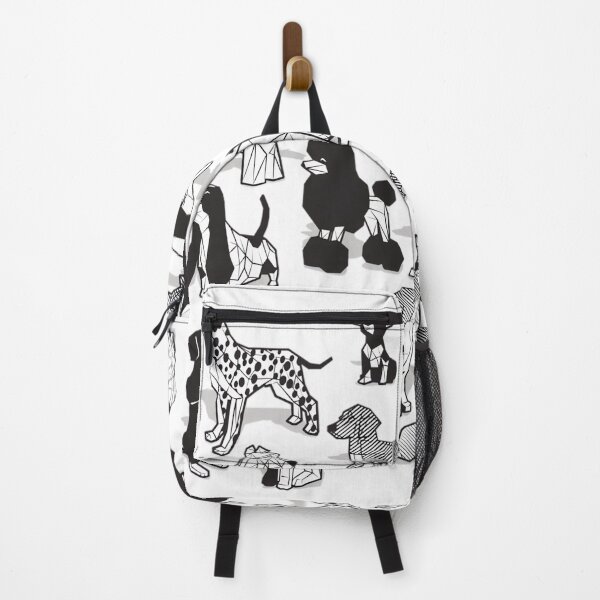 Item preview, Geometric sweet wet noses white background black and white dogs designed and sold by ireenefantien.