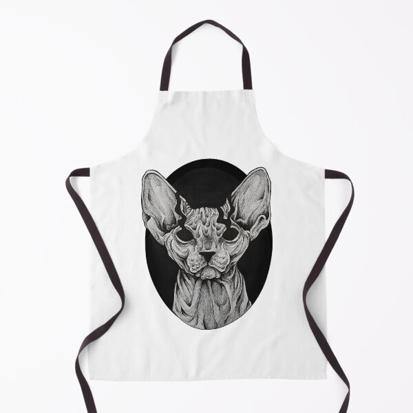 Item preview, Cat, Sphynx, Cat drawing, Black and white, Dark art, Design designed and sold by grandsonink.