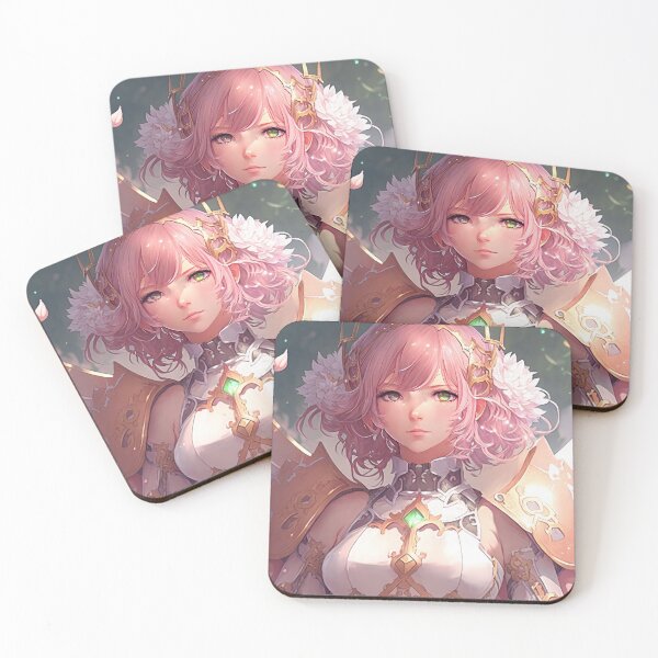 Item preview, A fantasy elf female cleric in a pink pastel dress designed and sold by PJGartui.