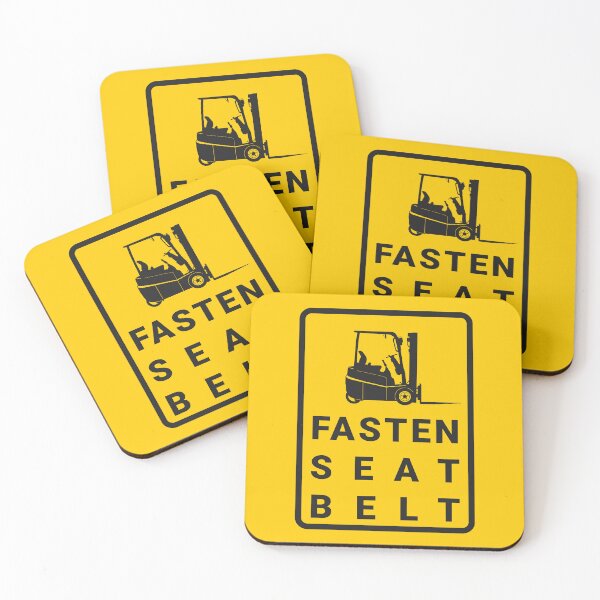 Item preview, Fasten seat belt. Forklift safety. designed and sold by safetyguide.