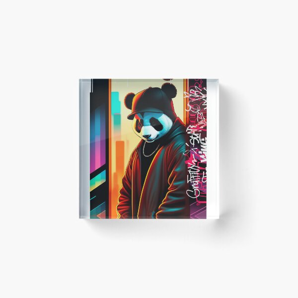 Item preview, panda hiphop style designed and sold by Save Amazon Art.