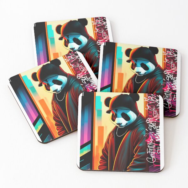 Item preview, panda hiphop style designed and sold by Save Amazon Art.